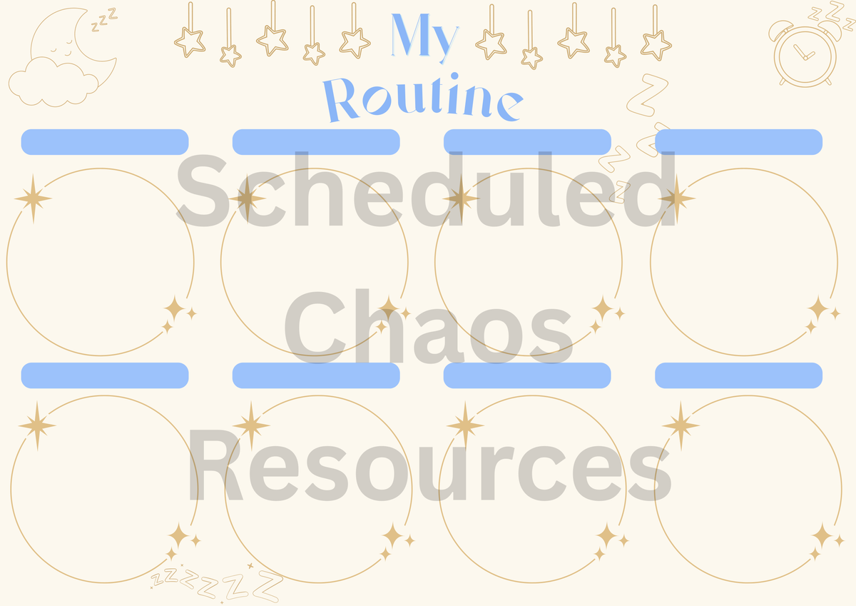 Custom Visual Routine Chart for Kids