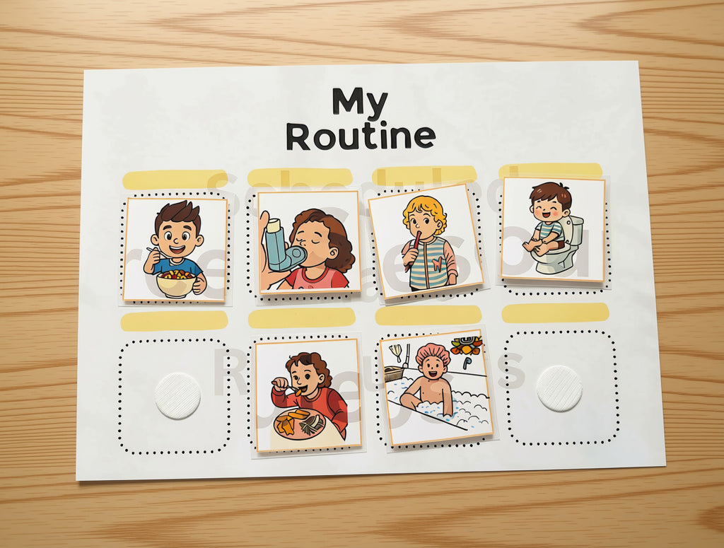 Custom Visual Routine Chart for Kids